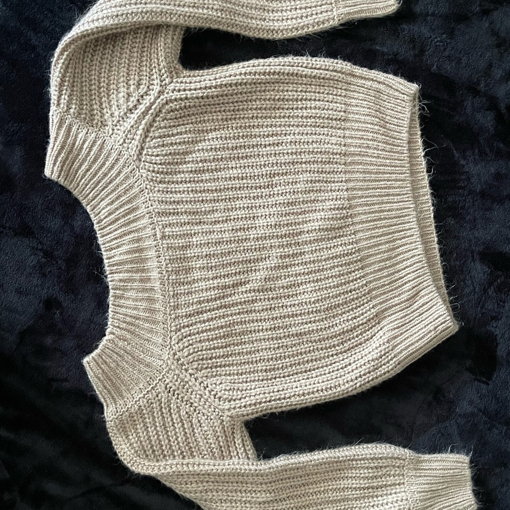 Forever 21 Cream Knit Women's Sweater